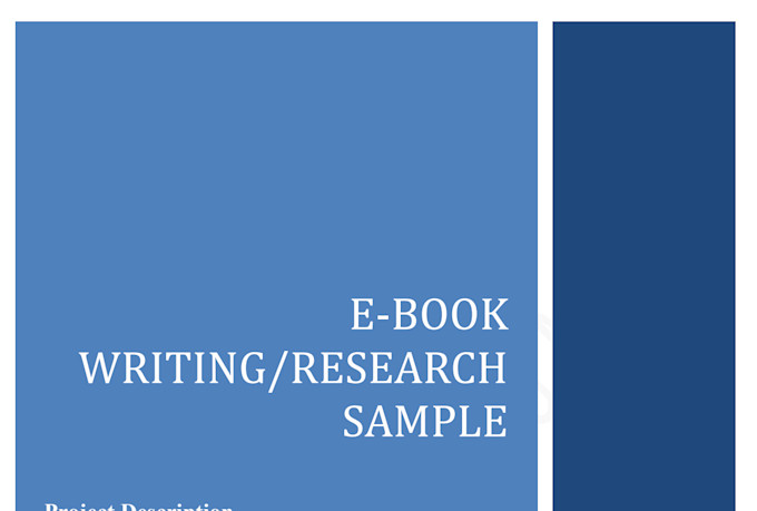 write business research reports and market analysis
